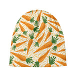Orange Carrot Pattern Print Beanie