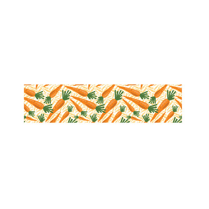 Orange Carrot Pattern Print Bed Runner