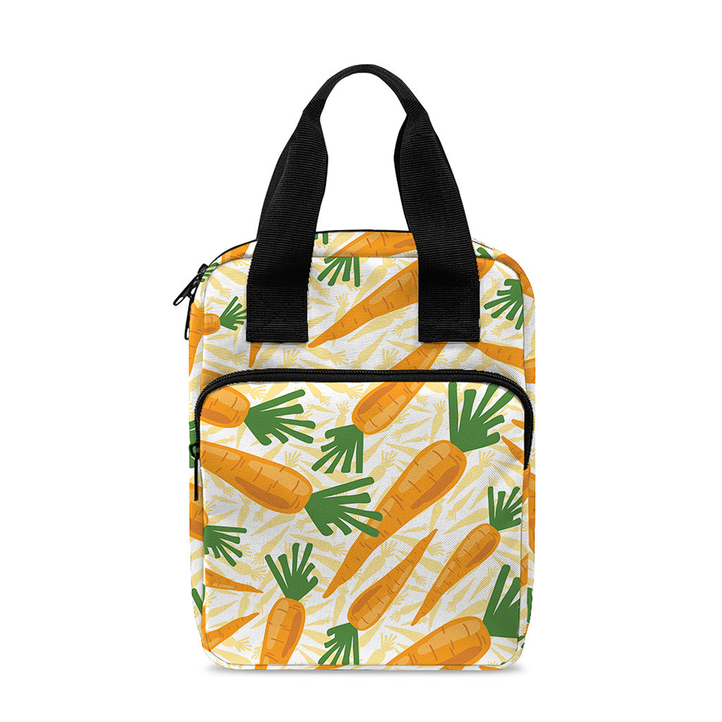 Orange Carrot Pattern Print Bible Tote Bag