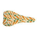 Orange Carrot Pattern Print Bicycle Seat Cover