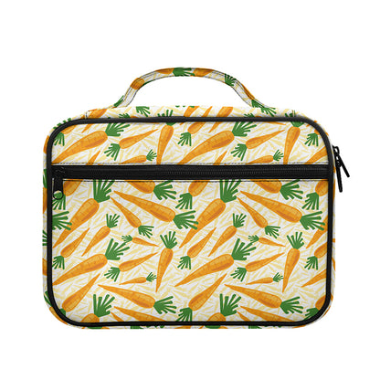 Orange Carrot Pattern Print Briefcase Bible Bag