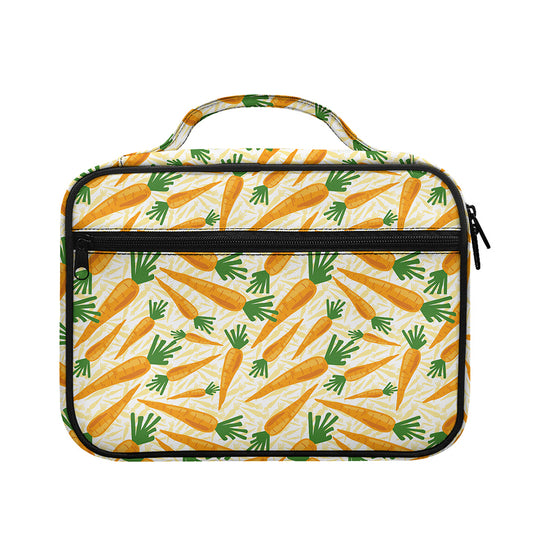 Orange Carrot Pattern Print Briefcase Bible Bag