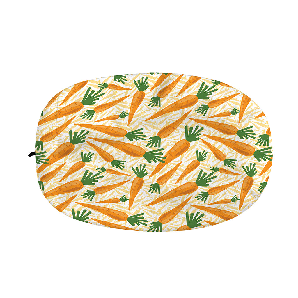 Orange Carrot Pattern Print Car Side Mirror Covers