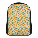 Orange Carrot Pattern Print Casual Backpack