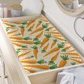 Orange Carrot Pattern Print Changing Pad Cover