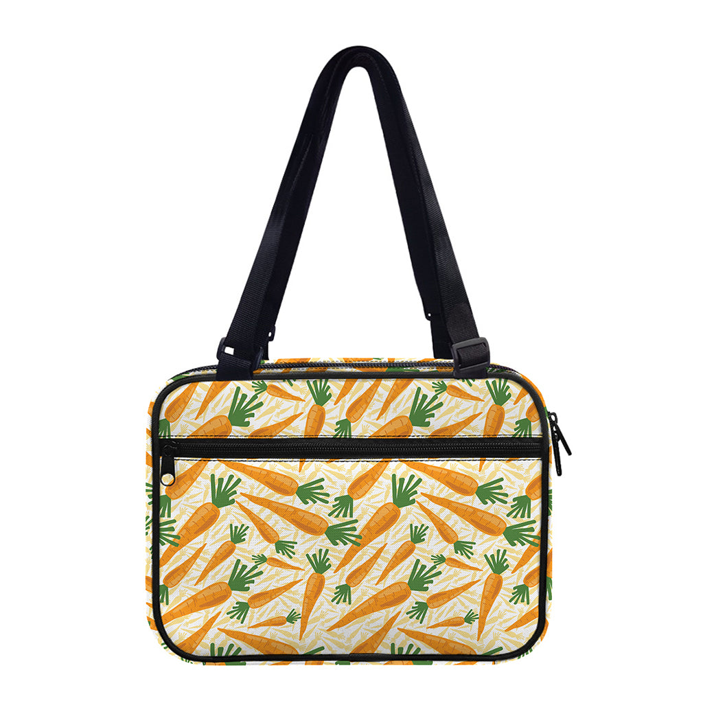 Orange Carrot Pattern Print Double Strap Bible Bag