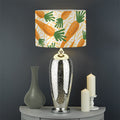 Orange Carrot Pattern Print Drum Lamp Shade