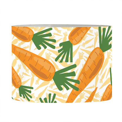 Orange Carrot Pattern Print Drum Lamp Shade