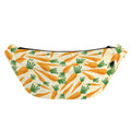 Orange Carrot Pattern Print Fanny Pack