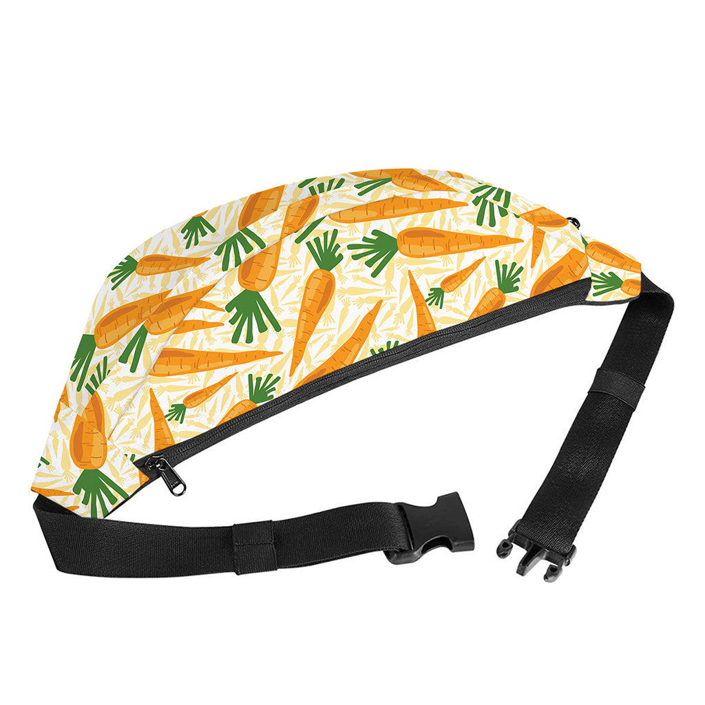 Orange Carrot Pattern Print Fanny Pack