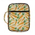 Orange Carrot Pattern Print Front Pocket Bible Bag