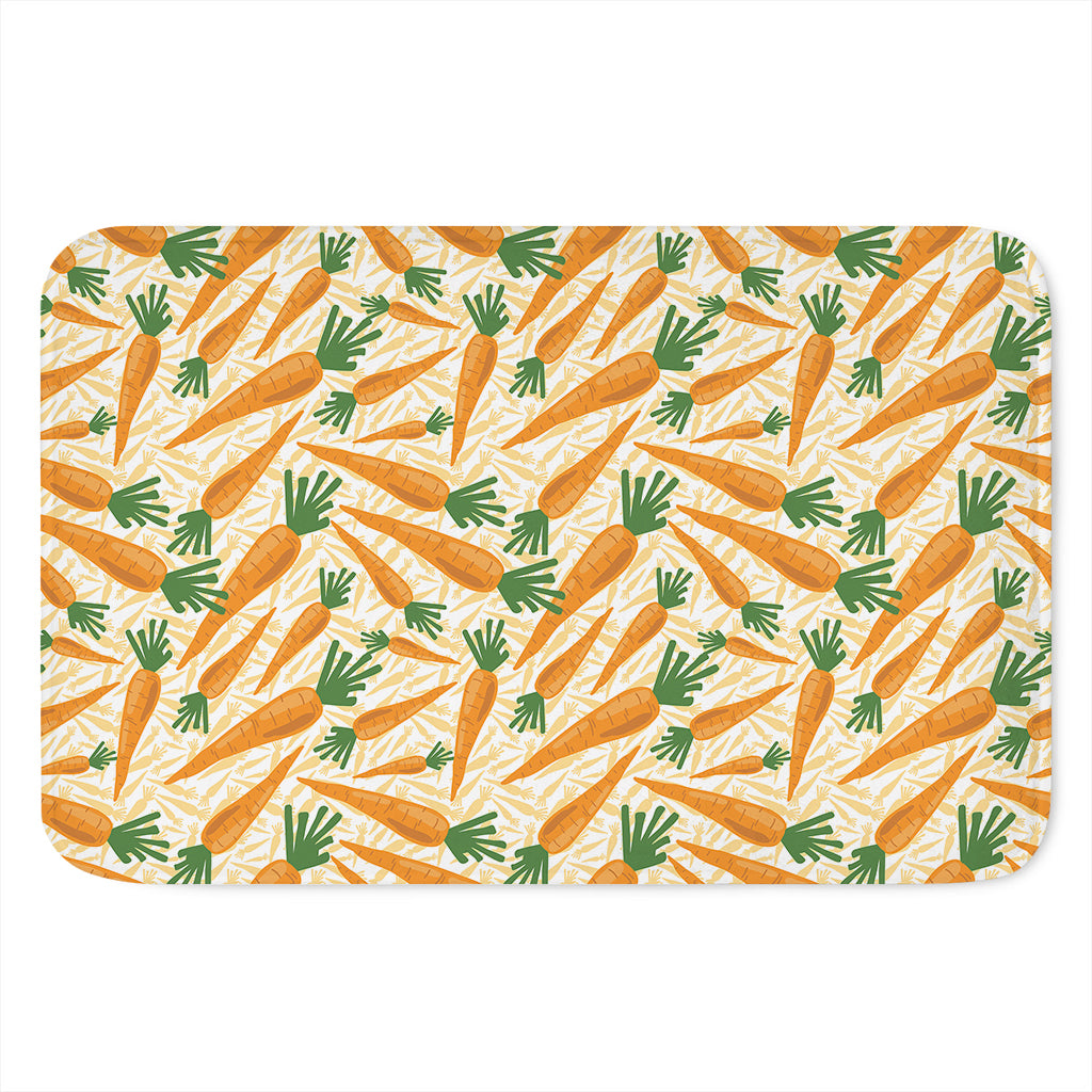 Orange Carrot Pattern Print Indoor Door Mat