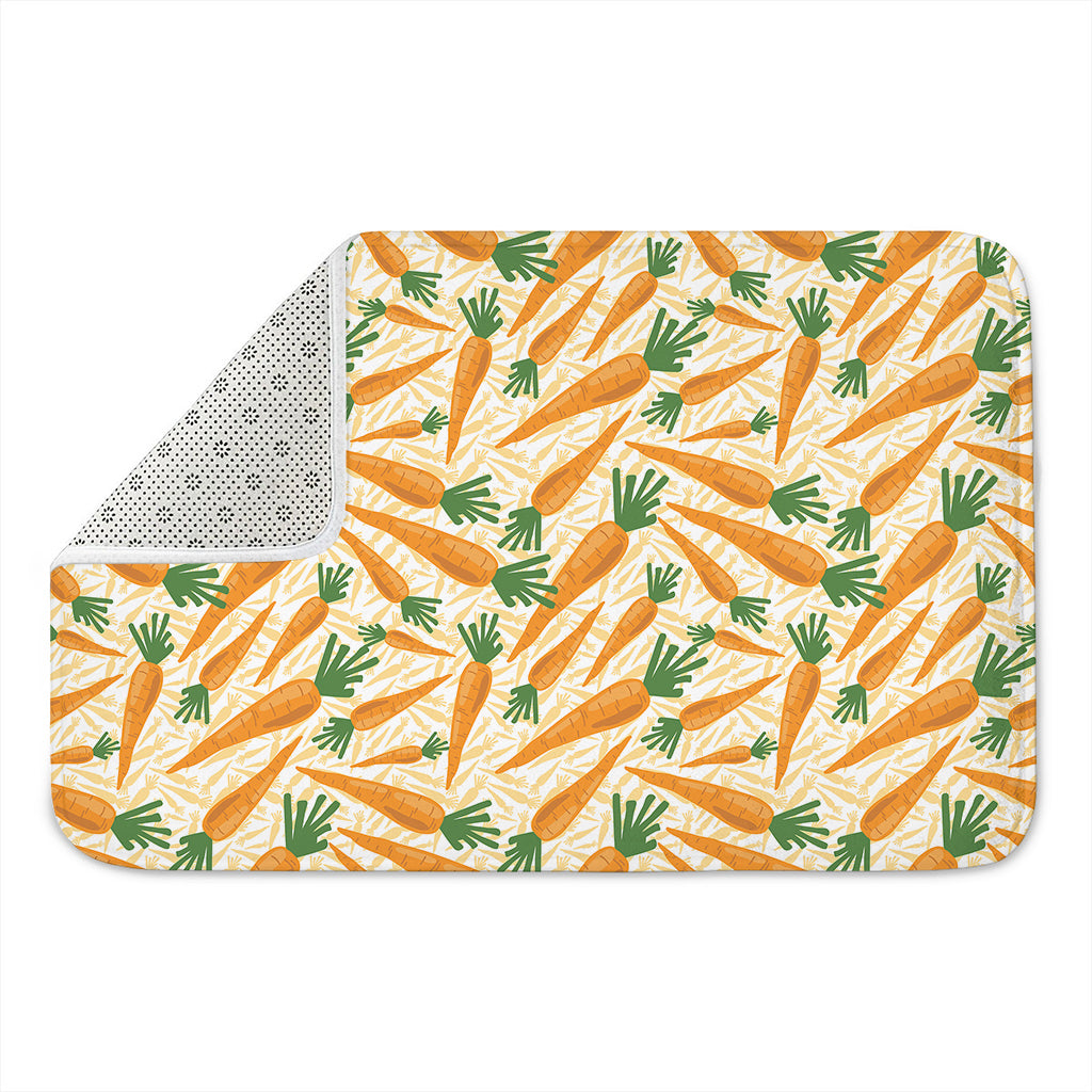 Orange Carrot Pattern Print Indoor Door Mat