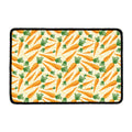 Orange Carrot Pattern Print Kitchen Mat