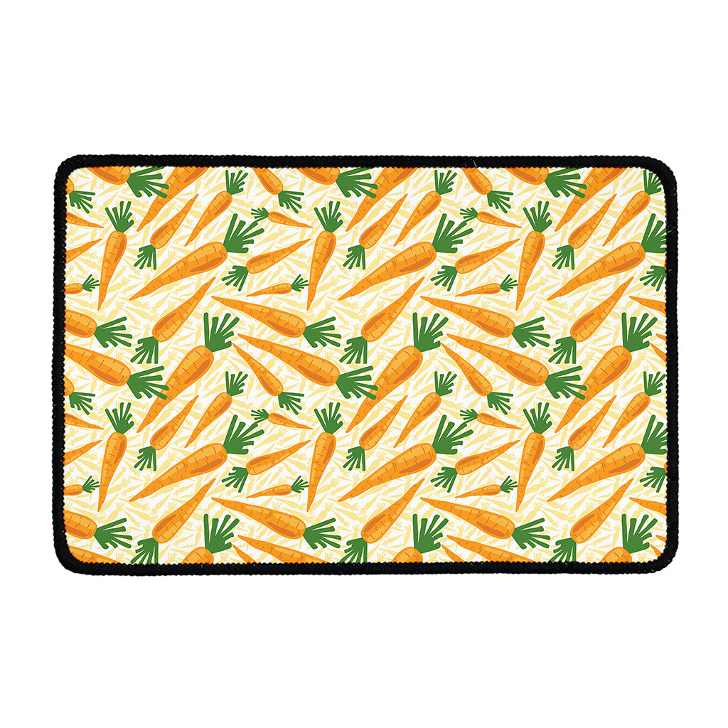 Orange Carrot Pattern Print Kitchen Mat