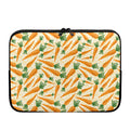Orange Carrot Pattern Print Laptop Sleeve