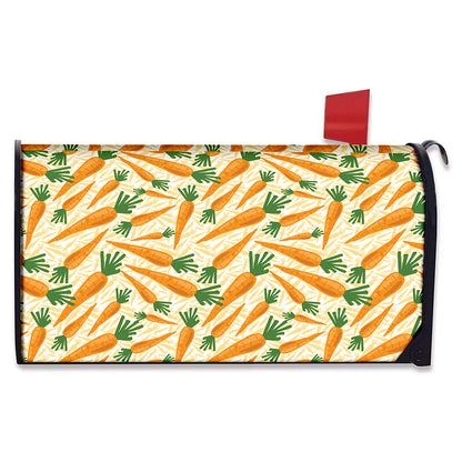 Orange Carrot Pattern Print Mailbox Cover