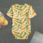 Orange Carrot Pattern Print Men's Bodysuit