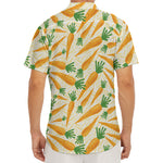 Orange Carrot Pattern Print Men's Deep V-Neck Shirt