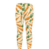 Orange Carrot Pattern Print Men's leggings