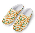 Orange Carrot Pattern Print Mesh Casual Shoes