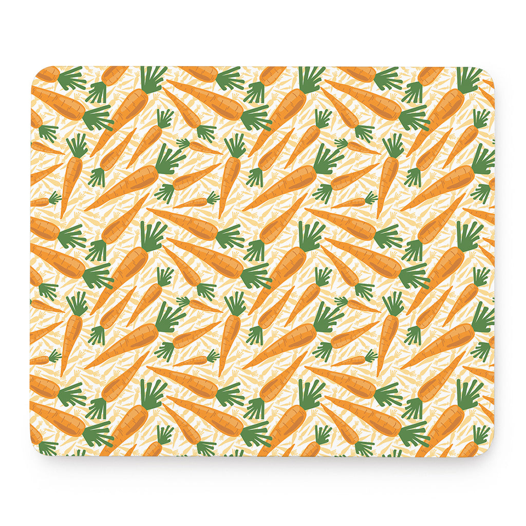 Orange Carrot Pattern Print Mouse Pad