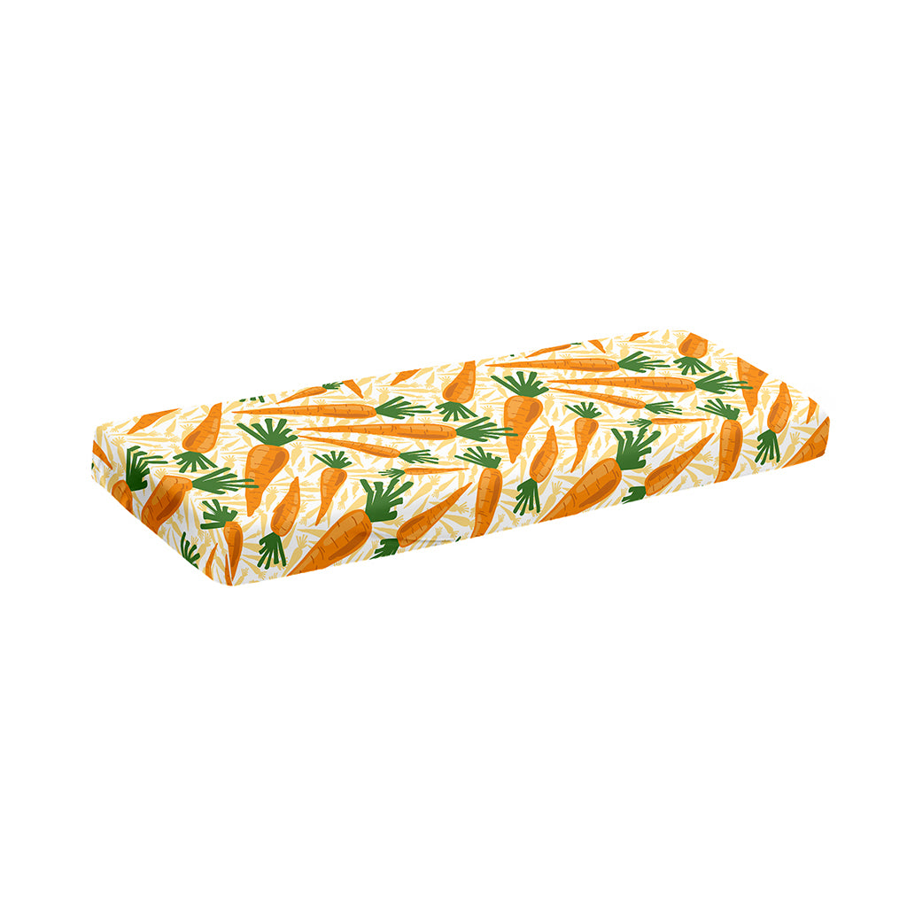 Orange Carrot Pattern Print Piano Keyboard Cover