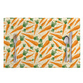 Orange Carrot Pattern Print Placemat
