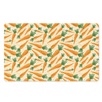 Orange Carrot Pattern Print Polyester Doormat