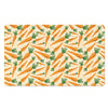 Orange Carrot Pattern Print Polyester Doormat