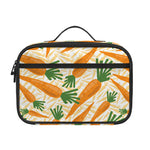 Orange Carrot Pattern Print Portable Lunch Bag