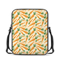 Orange Carrot Pattern Print Rectangular Crossbody Bag