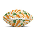 Orange Carrot Pattern Print Rugby Ball