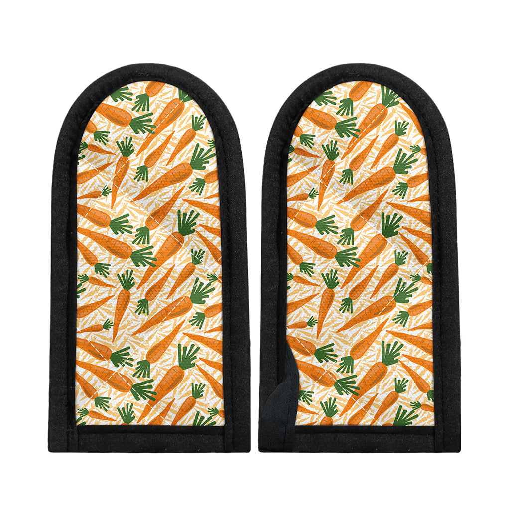 Orange Carrot Pattern Print Skillet Handle Cover