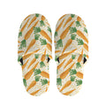 Orange Carrot Pattern Print Slippers
