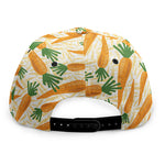 Orange Carrot Pattern Print Snapback Cap