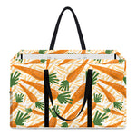 Orange Carrot Pattern Print Utility Tote Bag