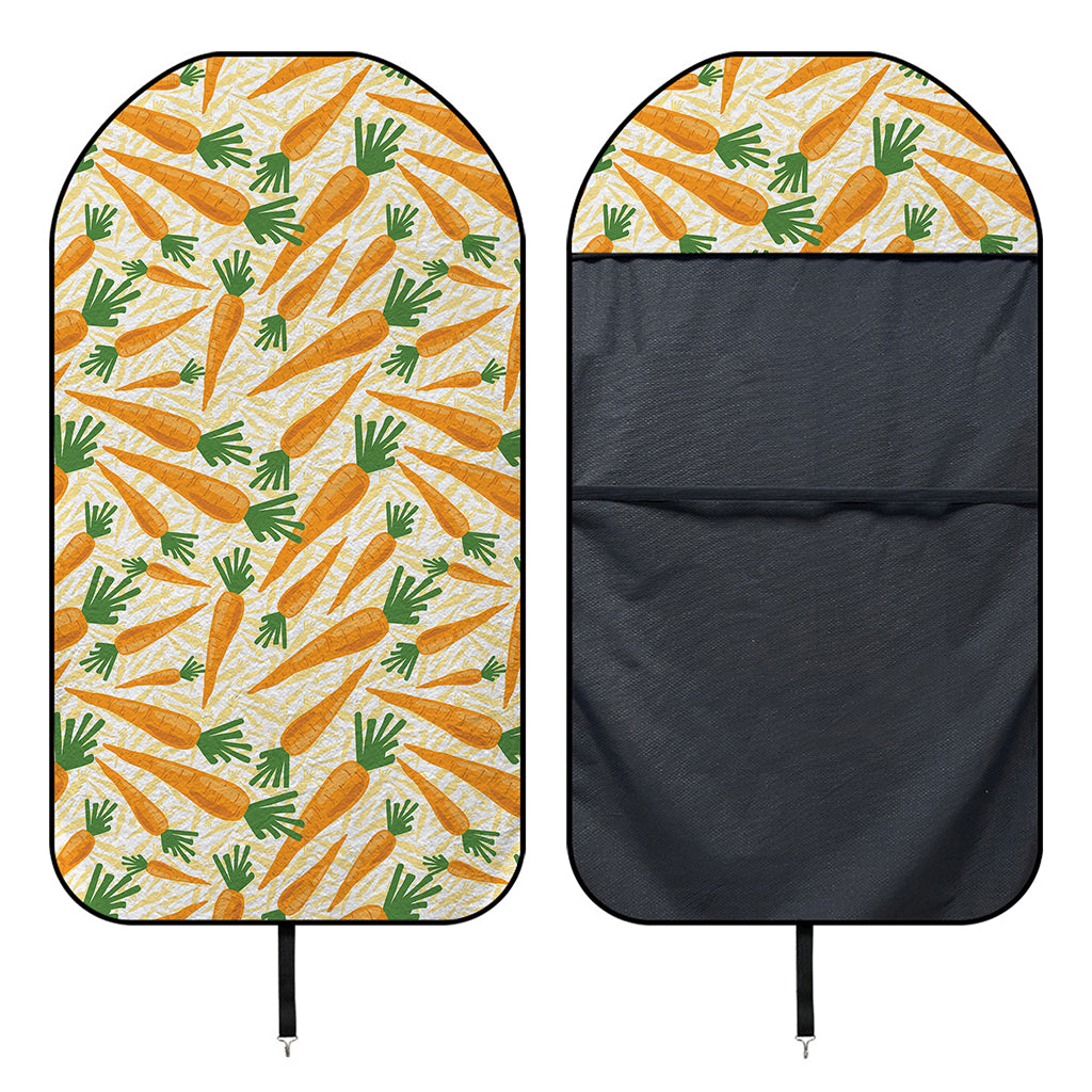 Orange Carrot Pattern Print Waterproof Car Seat Cover