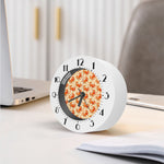 Orange Crab Pattern Print Alarm Clock