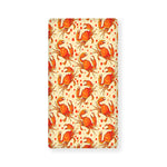 Orange Crab Pattern Print Baby Crib Sheet