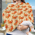 Orange Crab Pattern Print Baby Seat Cover