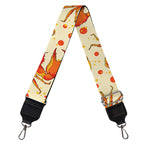 Orange Crab Pattern Print Bag Strap