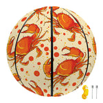 Orange Crab Pattern Print Basketball
