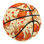 Orange Crab Pattern Print Basketball