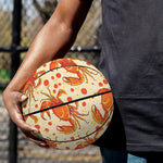Orange Crab Pattern Print Basketball