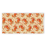 Orange Crab Pattern Print Beach Towel