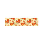 Orange Crab Pattern Print Bed Runner