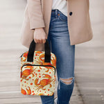 Orange Crab Pattern Print Bible Tote Bag