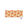 Orange Crab Pattern Print Extended Mouse Pad