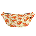 Orange Crab Pattern Print Fanny Pack